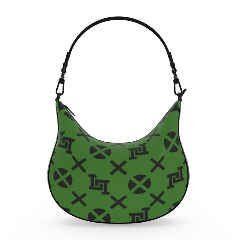 Green Curve Hobo Bag