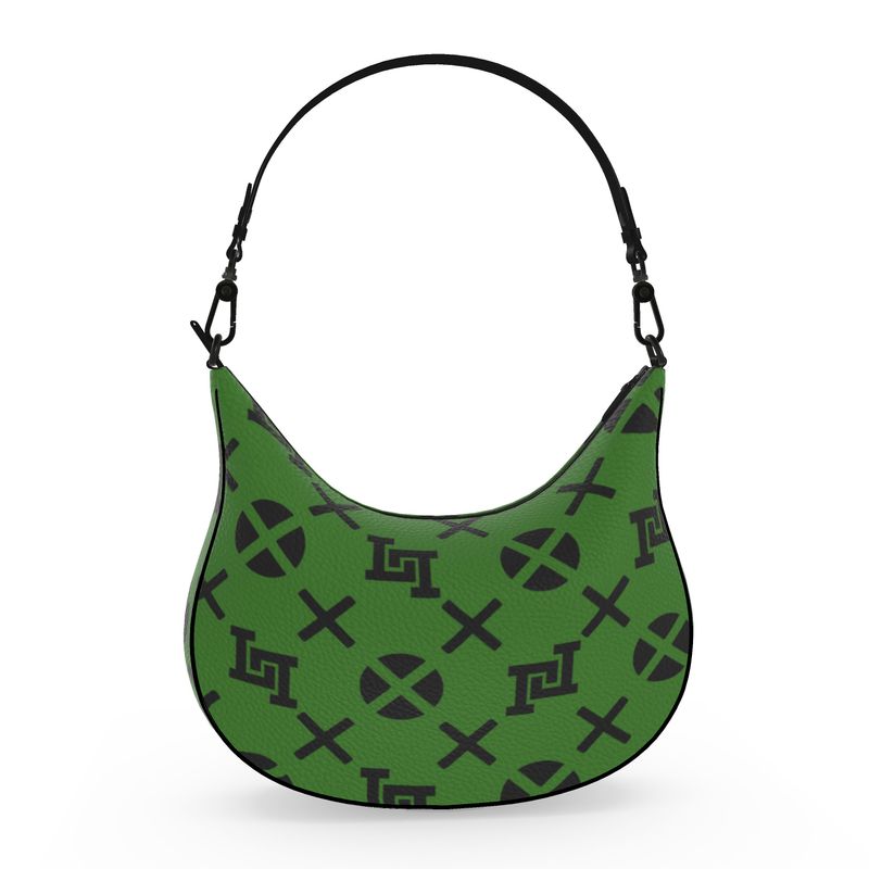 Green Curve Hobo Bag