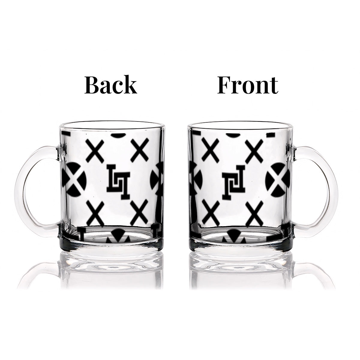Lobo LeBlanc Monogram Glass Coffee Mug (12oz)
