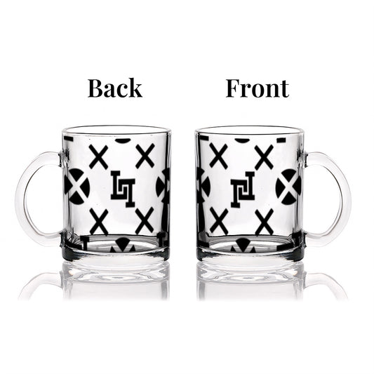 Lobo LeBlanc Monogram Glass Coffee Mug (12oz)
