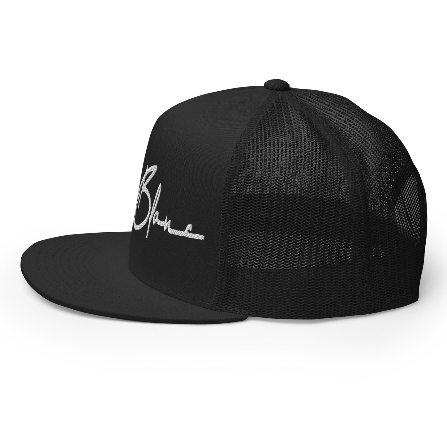 Black Lobo LeBlanc + Yupoong Signature Logo Trucker Hat