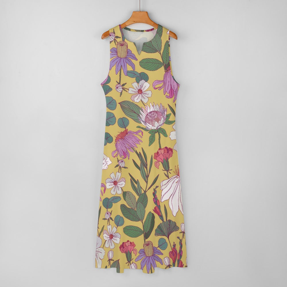 Lobo LeBlanc Stealth Maxi Yellow Long Dress