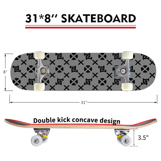 Lobo LeBlanc Gray Monogram Skateboard