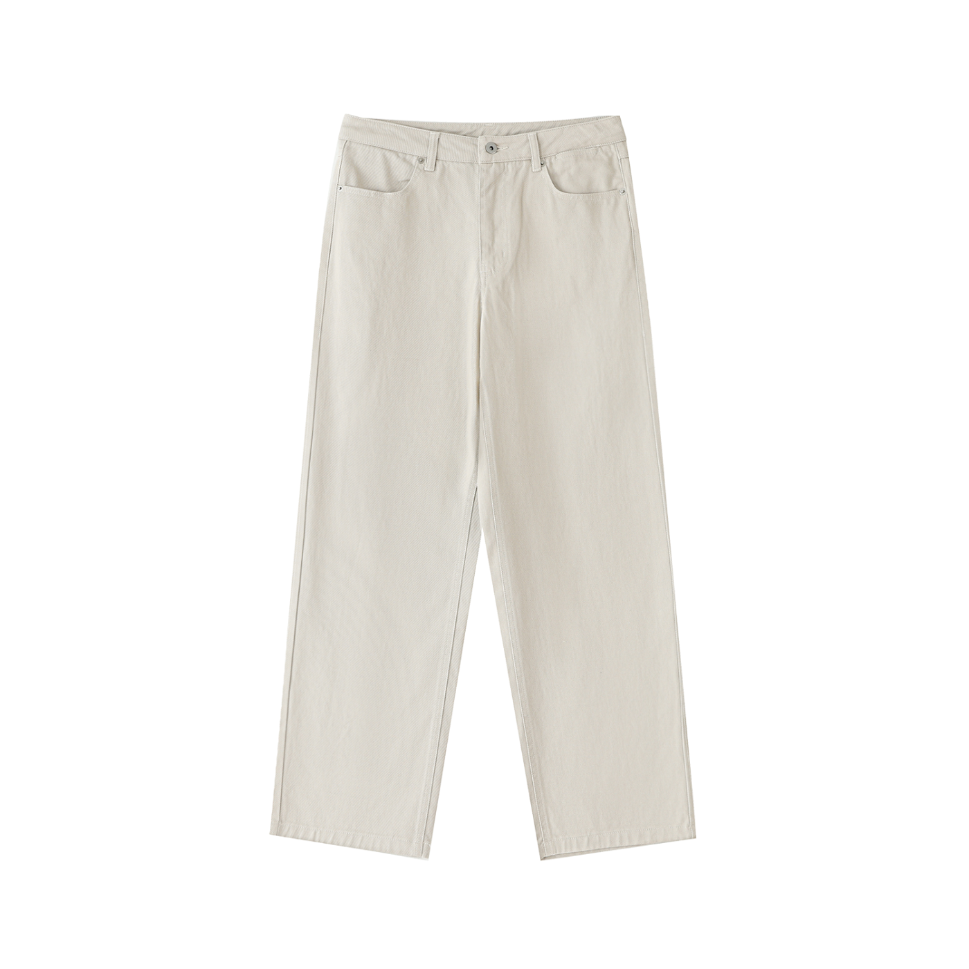 Men's Lobo LeBlanc Pale Khaki Heavyweight Cotton Straight Leg Pants