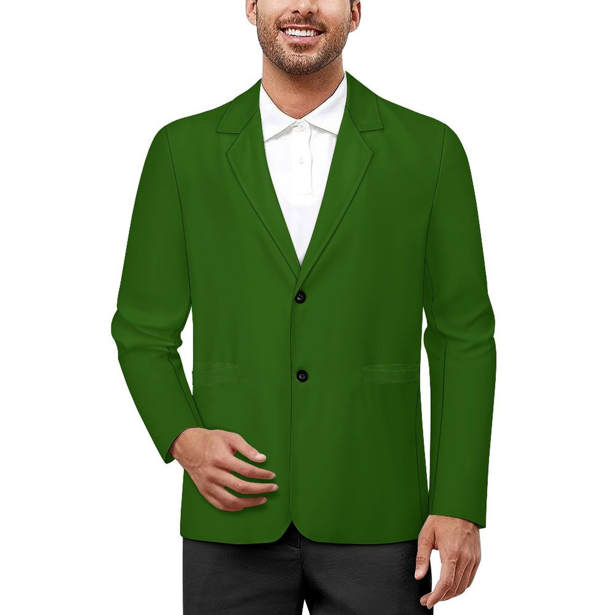 GREEN 2 260gsm Two Button Suit(All-Over Printing)