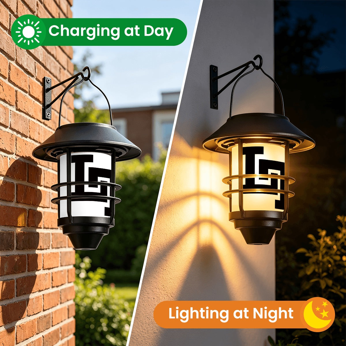 Lobo LeBlanc Logo Hanging Solar Lights