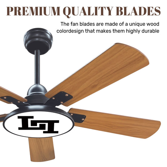Lobo LeBlanc Double L Logo Ceiling Fan With Light