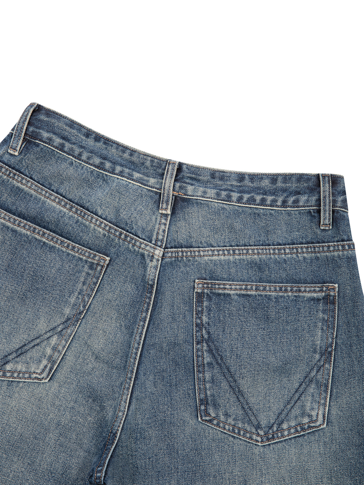 Men's Lobo LeBlanc Vintage Wash Straight Leg Denim Jeans