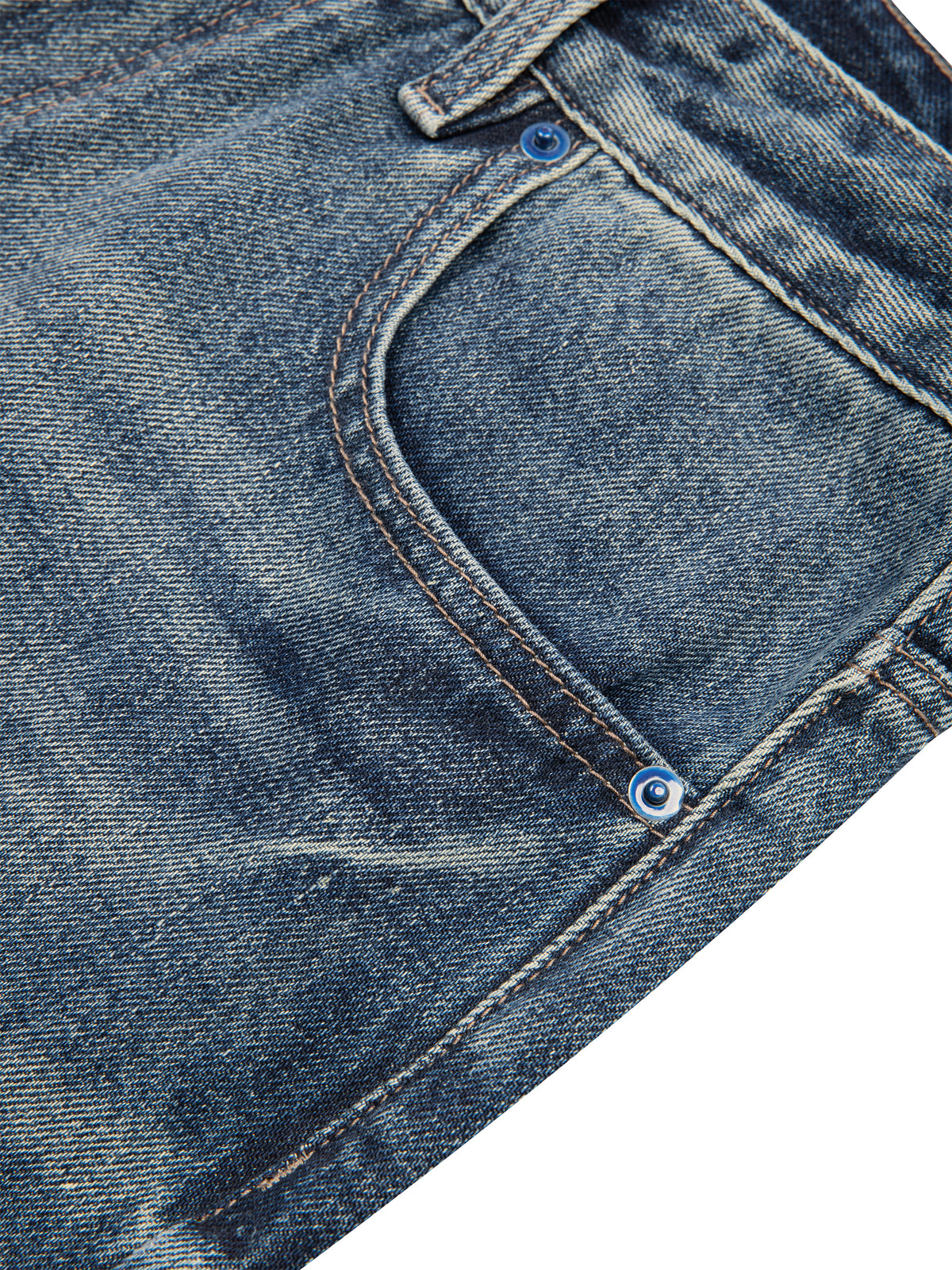 Men's Lobo LeBlanc Vintage Wash Straight Leg Denim Jeans
