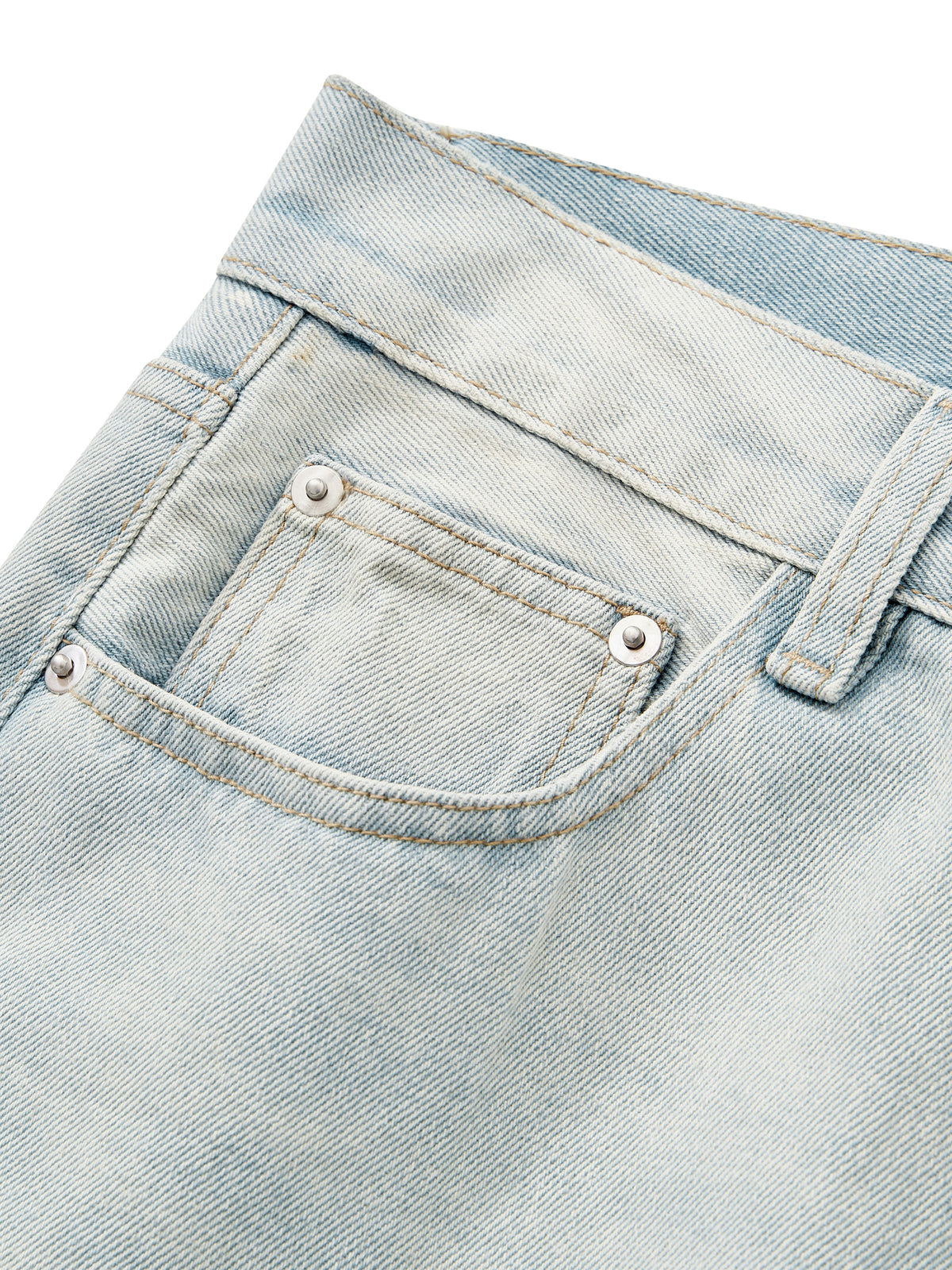 Men's Lobo LeBlanc Vintage Wash Wide Leg Denim Jeans