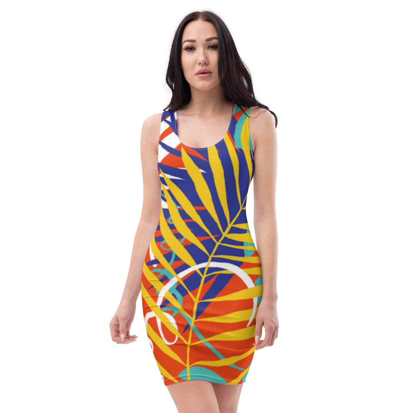 Lobo LeBlanc Floral Bodycon Dress