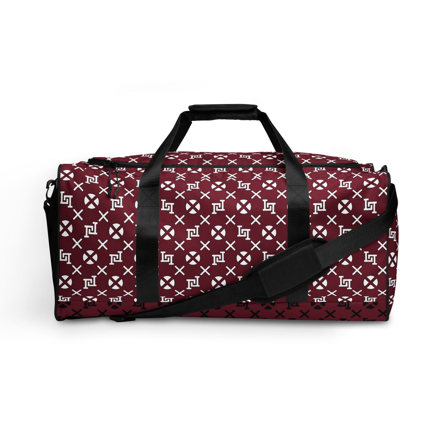 Lobo LeBlanc Burgundy Monogram Adventurer Duffel bag