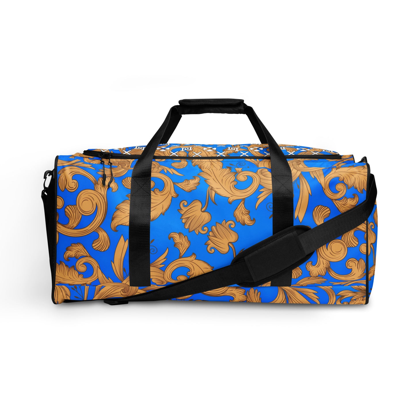 Lobo LeBlanc Barocco Blue Monogram Adventurer Duffel bag