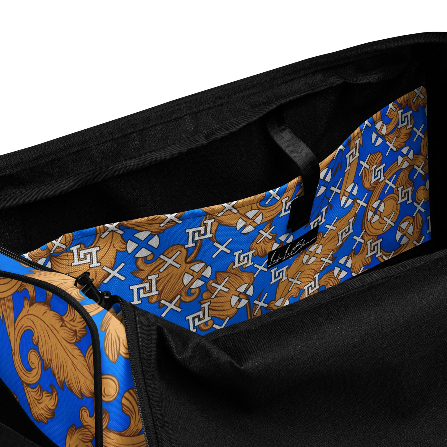 Lobo LeBlanc Barocco Blue Monogram Adventurer Duffel bag