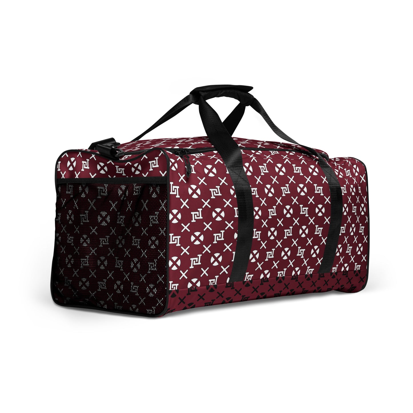 Lobo LeBlanc Burgundy Monogram Adventurer Duffel bag