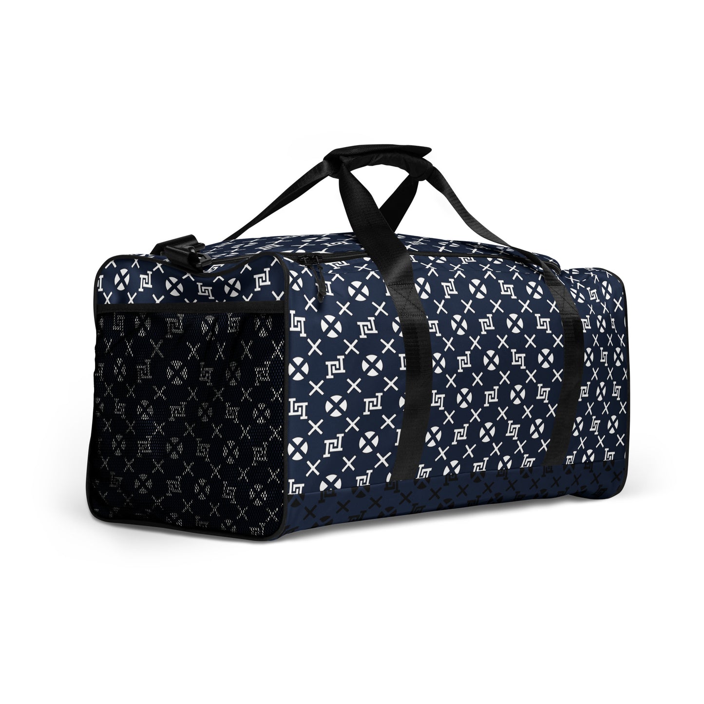 Lobo LeBlanc Navy Blue Monogram Adventurer Duffel bag