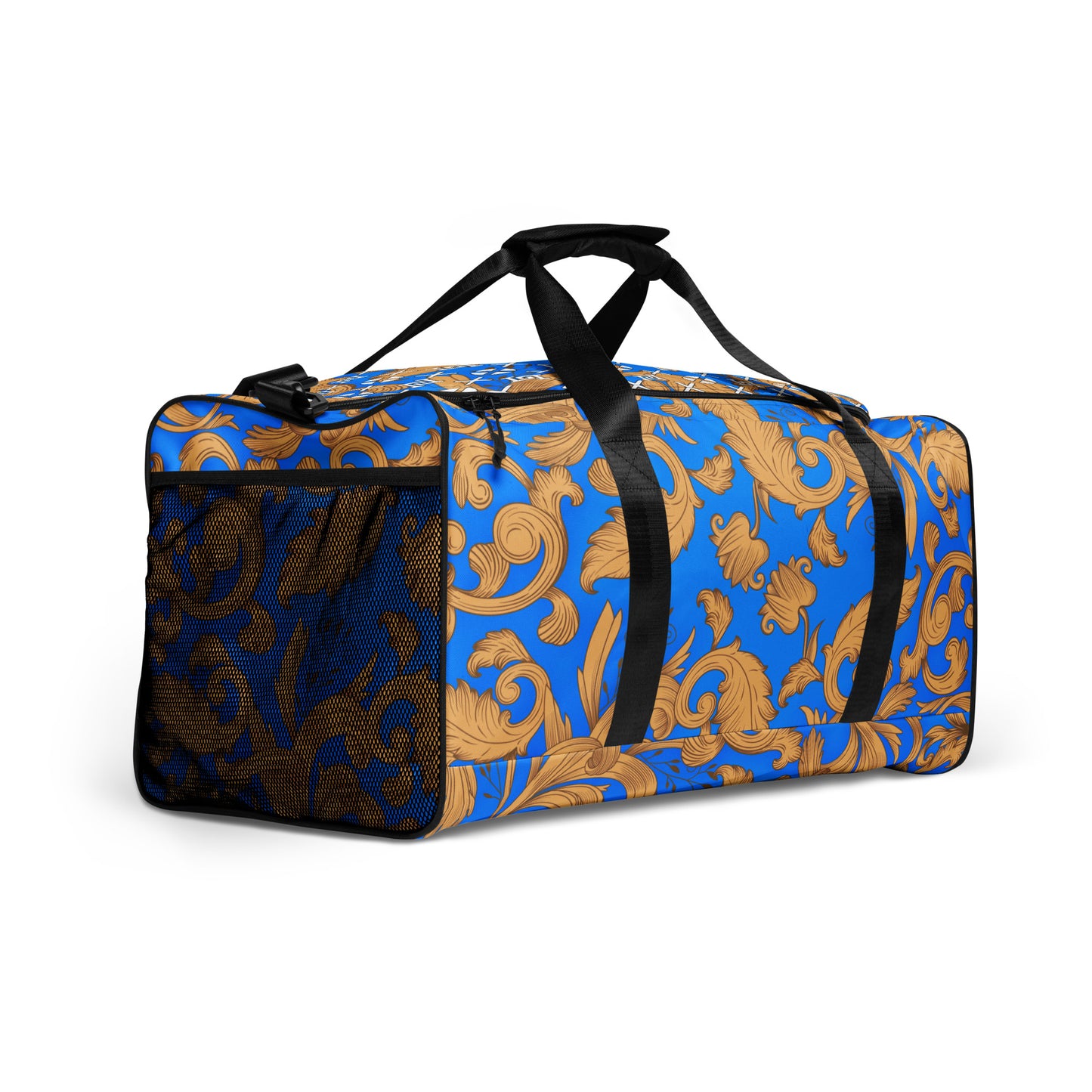 Lobo LeBlanc Barocco Blue Monogram Adventurer Duffel bag