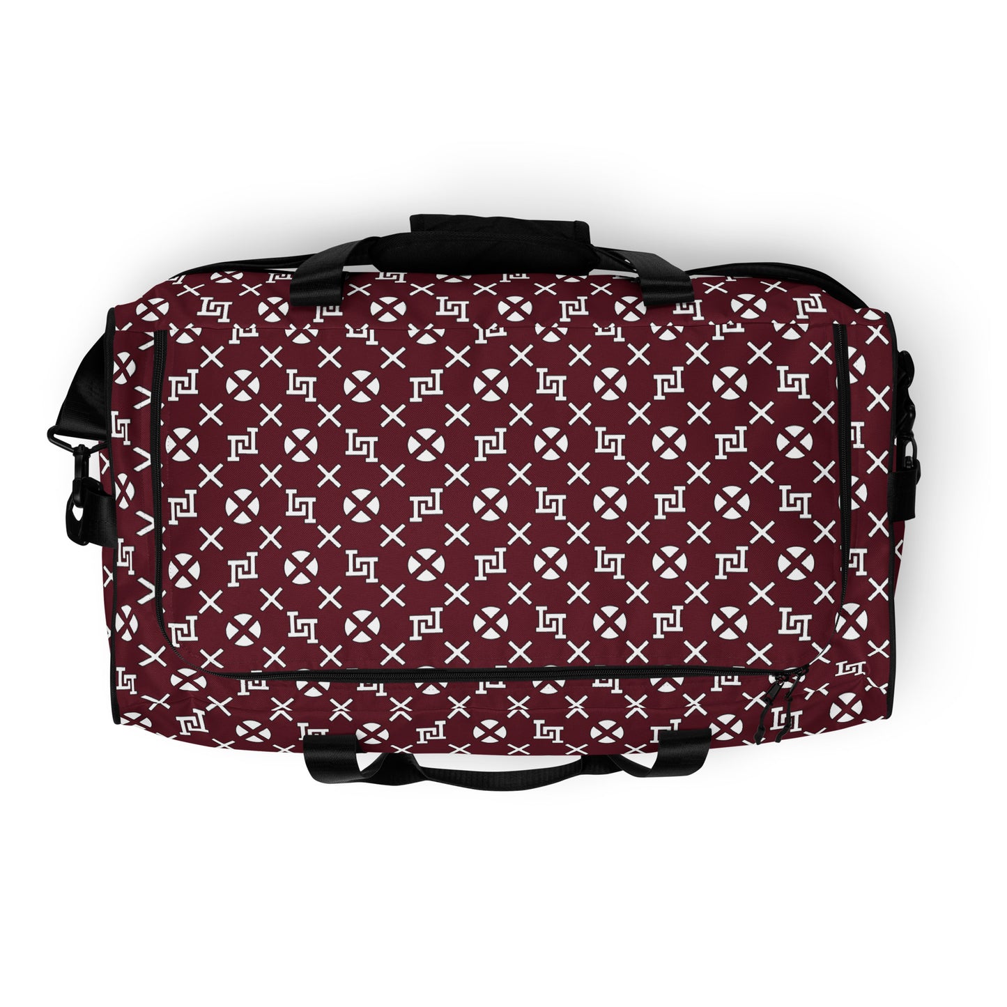 Lobo LeBlanc Burgundy Monogram Adventurer Duffel bag