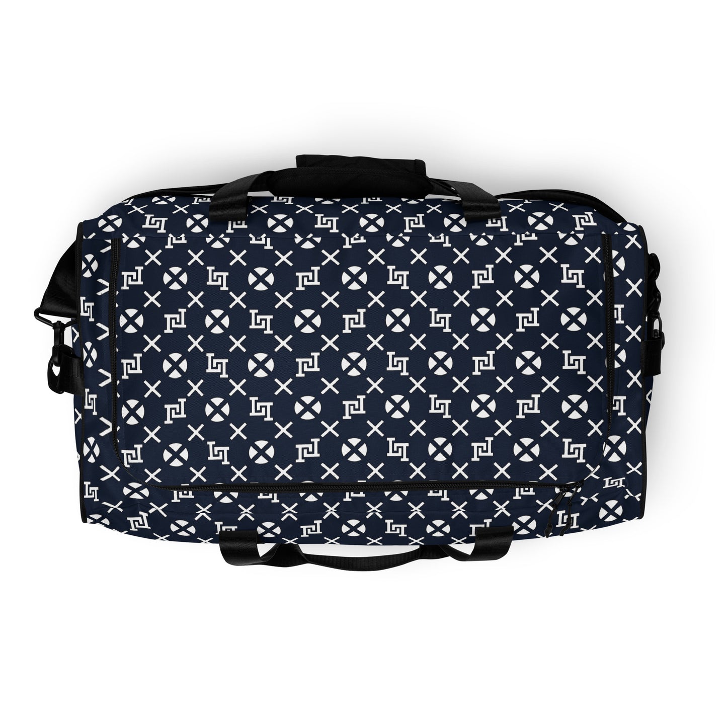 Lobo LeBlanc Navy Blue Monogram Adventurer Duffel bag