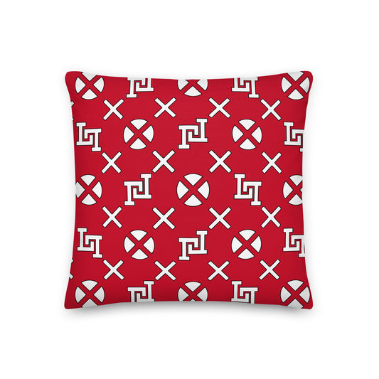 Lobo LeBlanc Red Premium Pillow