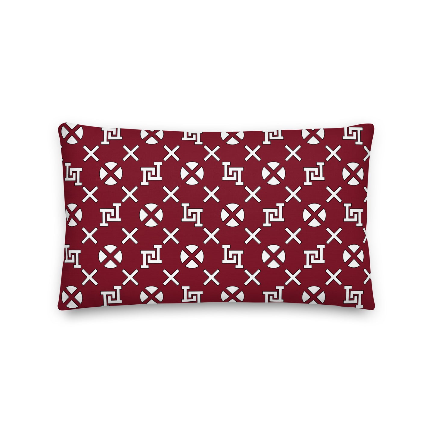 Lobo LeBlanc Burgundy Premium Pillow