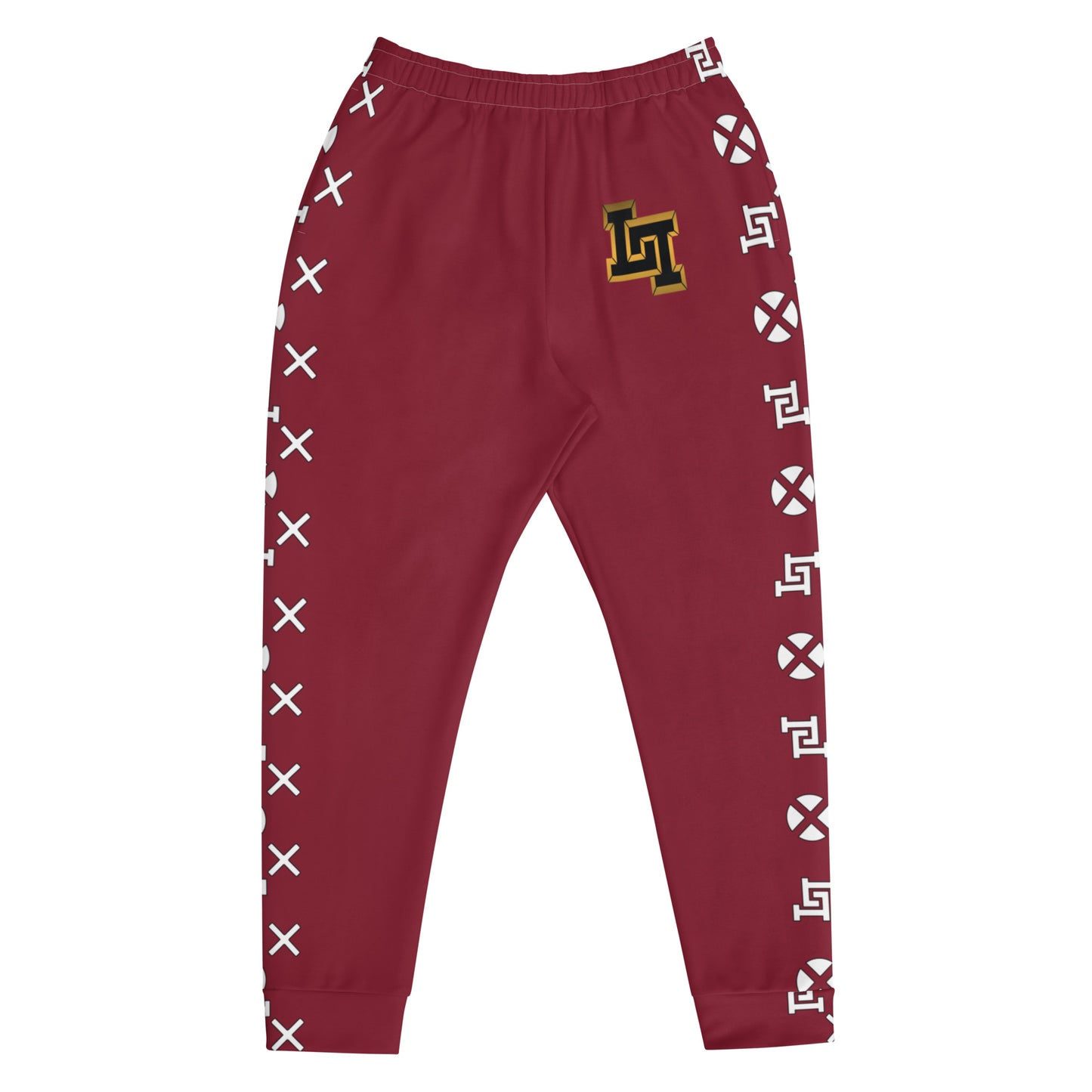 Men's Burgundy Joggers