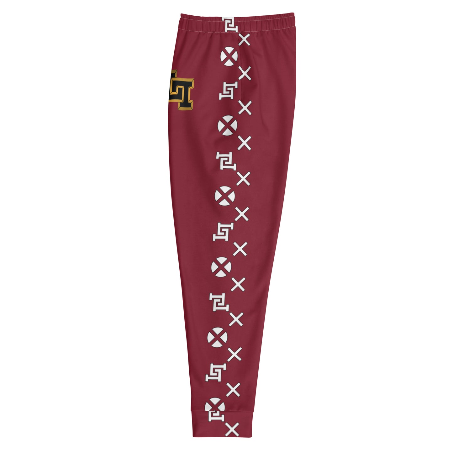 Men's Burgundy Joggers