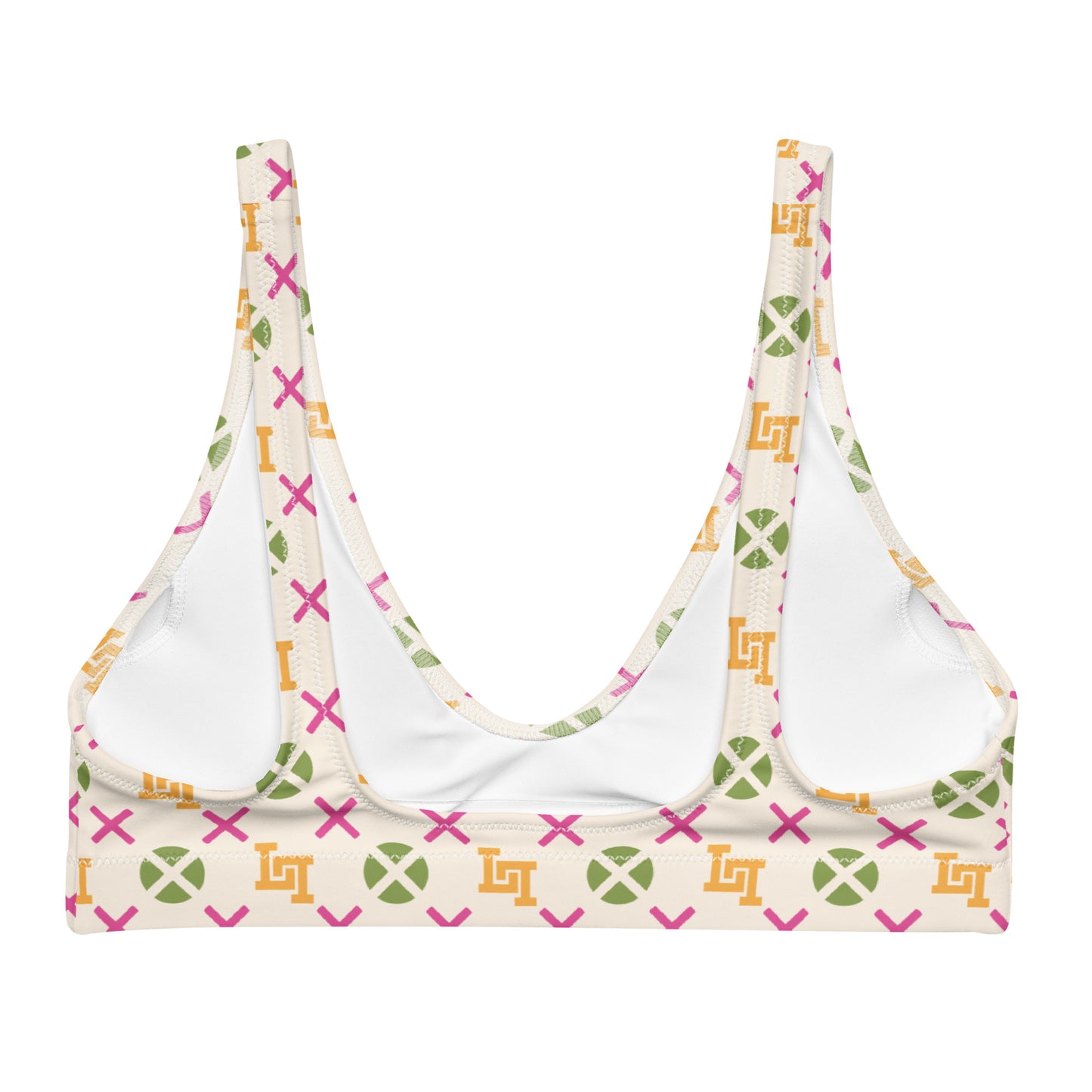 Barocco Monogram Recycled Padded Bikini Top