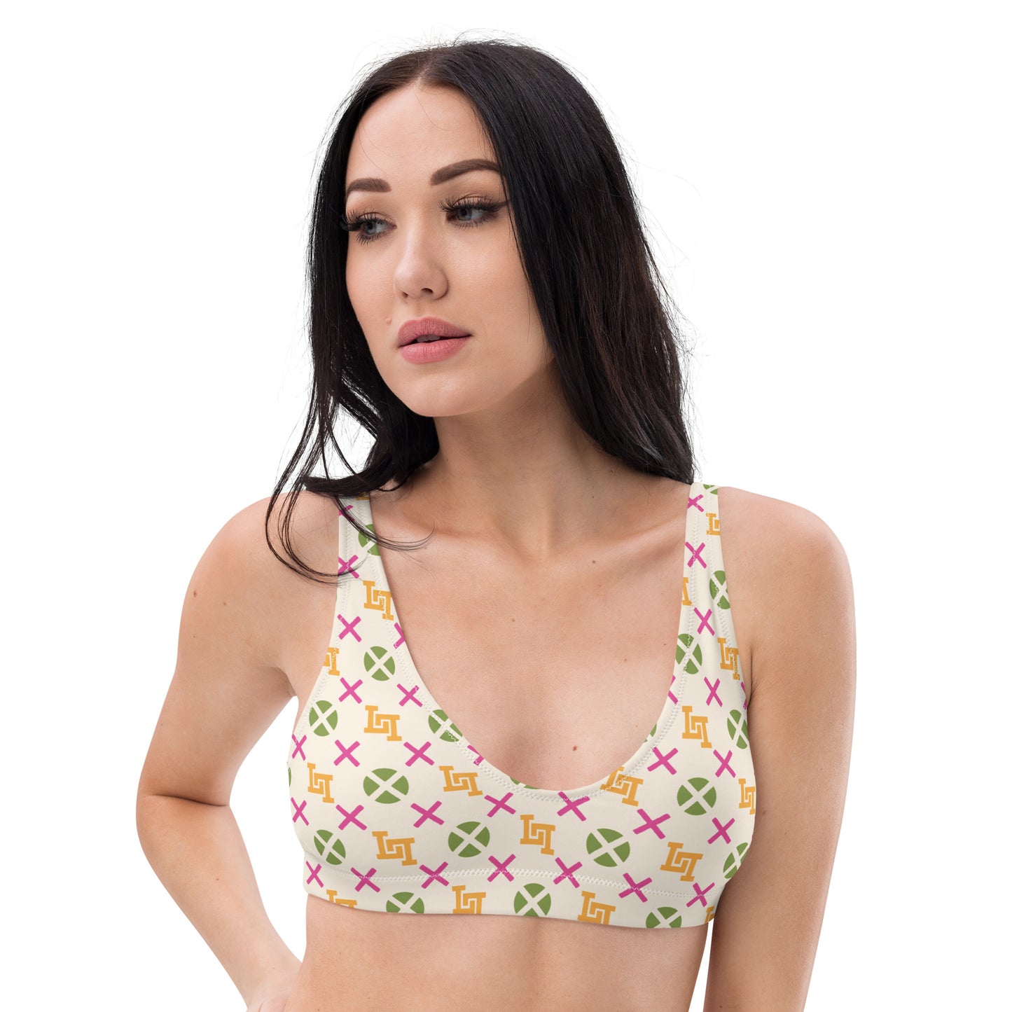 Barocco Monogram Recycled Padded Bikini Top