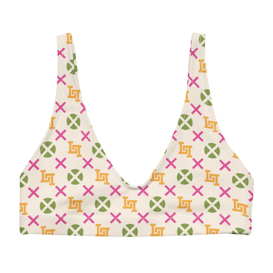 Barocco Monogram Recycled Padded Bikini Top