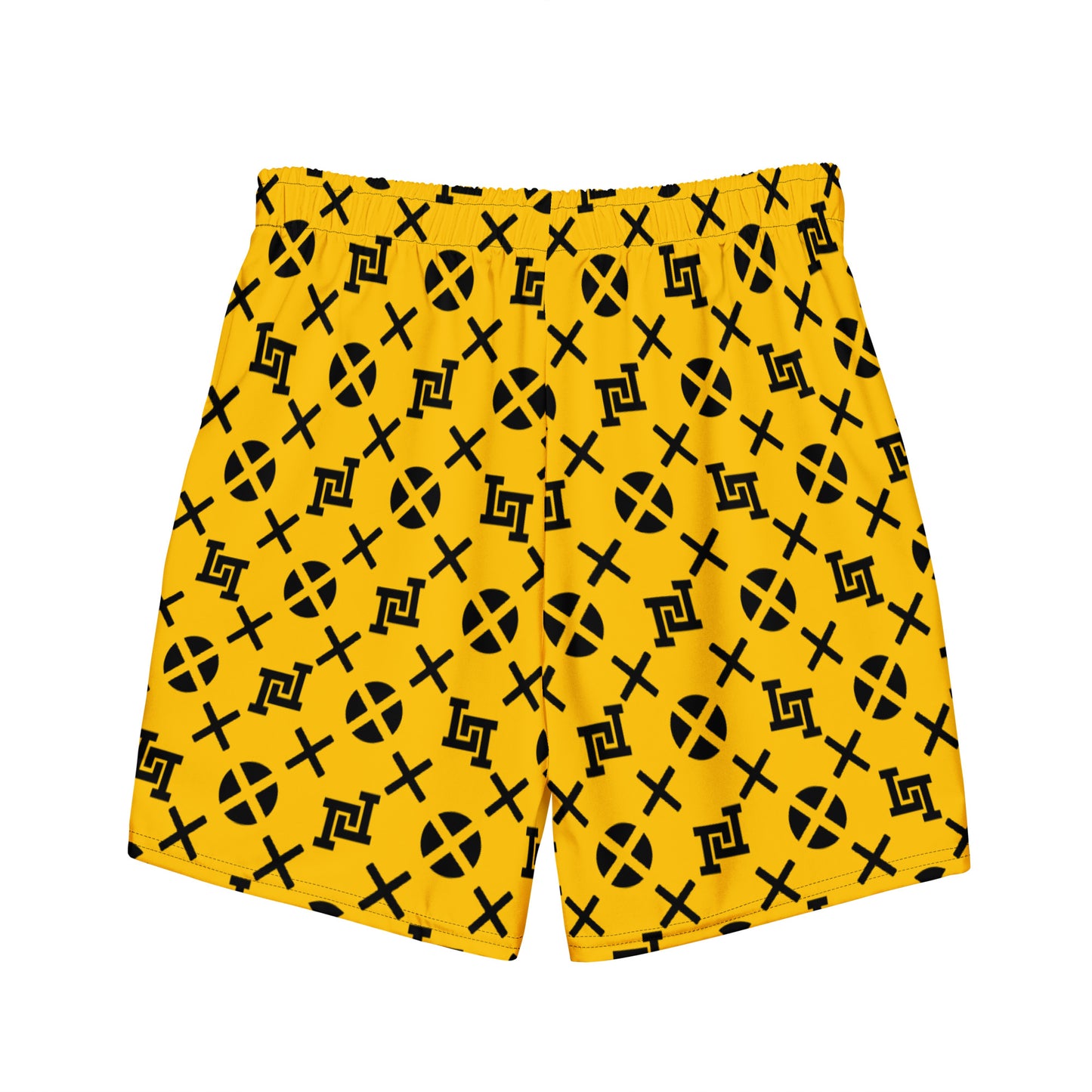 Golden Yellow Monogram Board Shorts