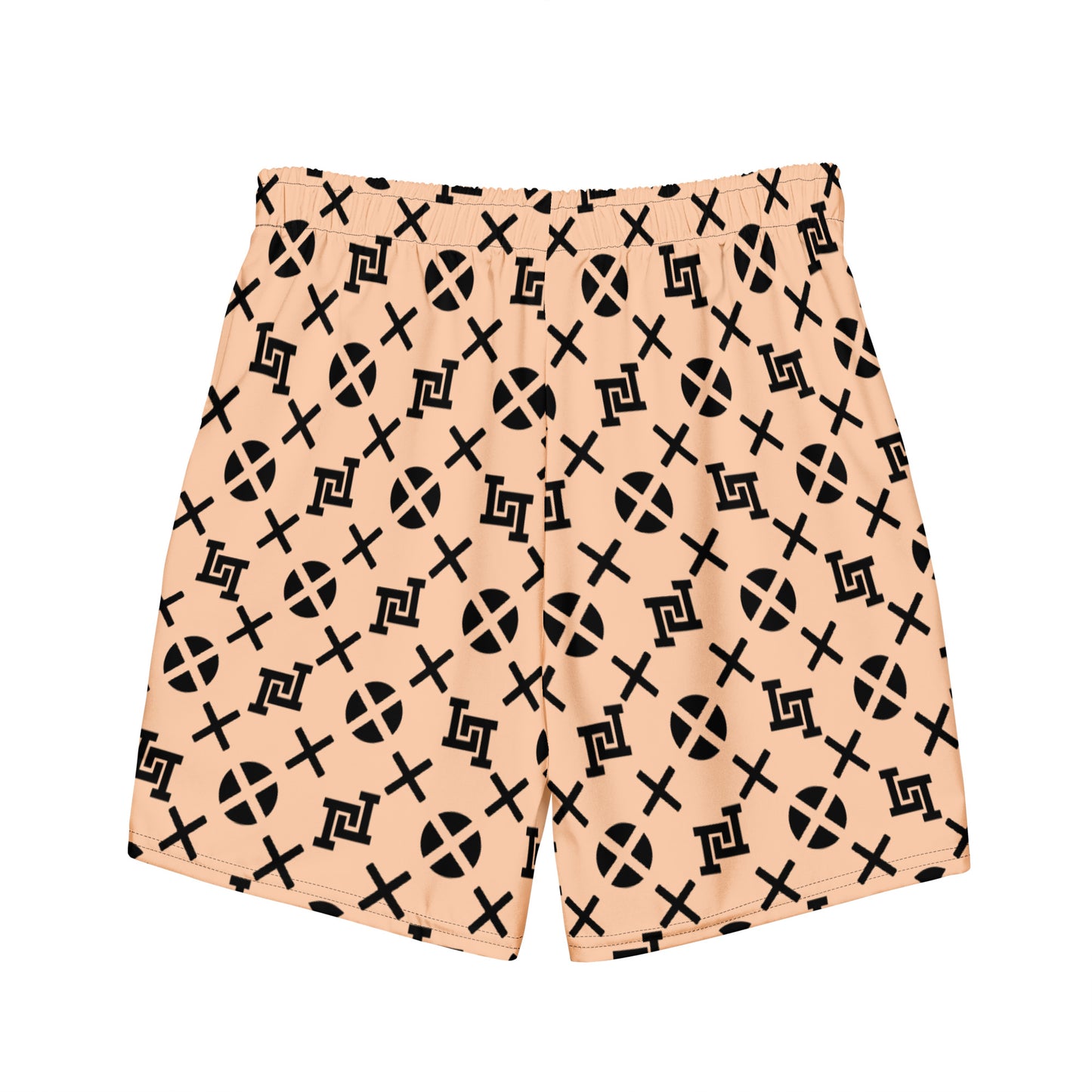 Peach Monogram Board Shorts