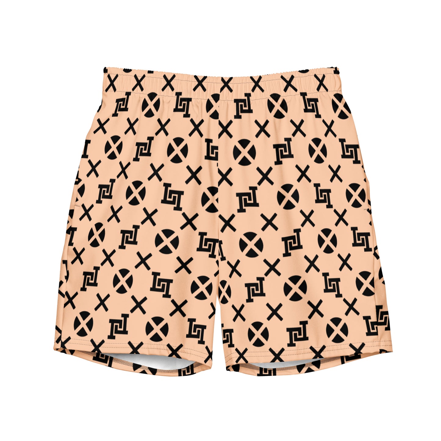 Peach Monogram Board Shorts