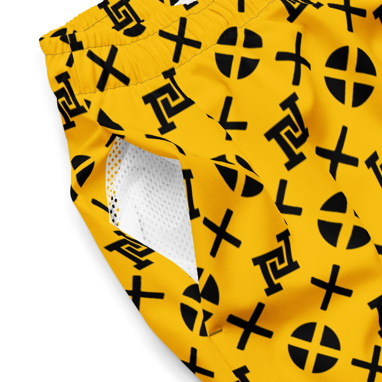 Golden Yellow Monogram Board Shorts