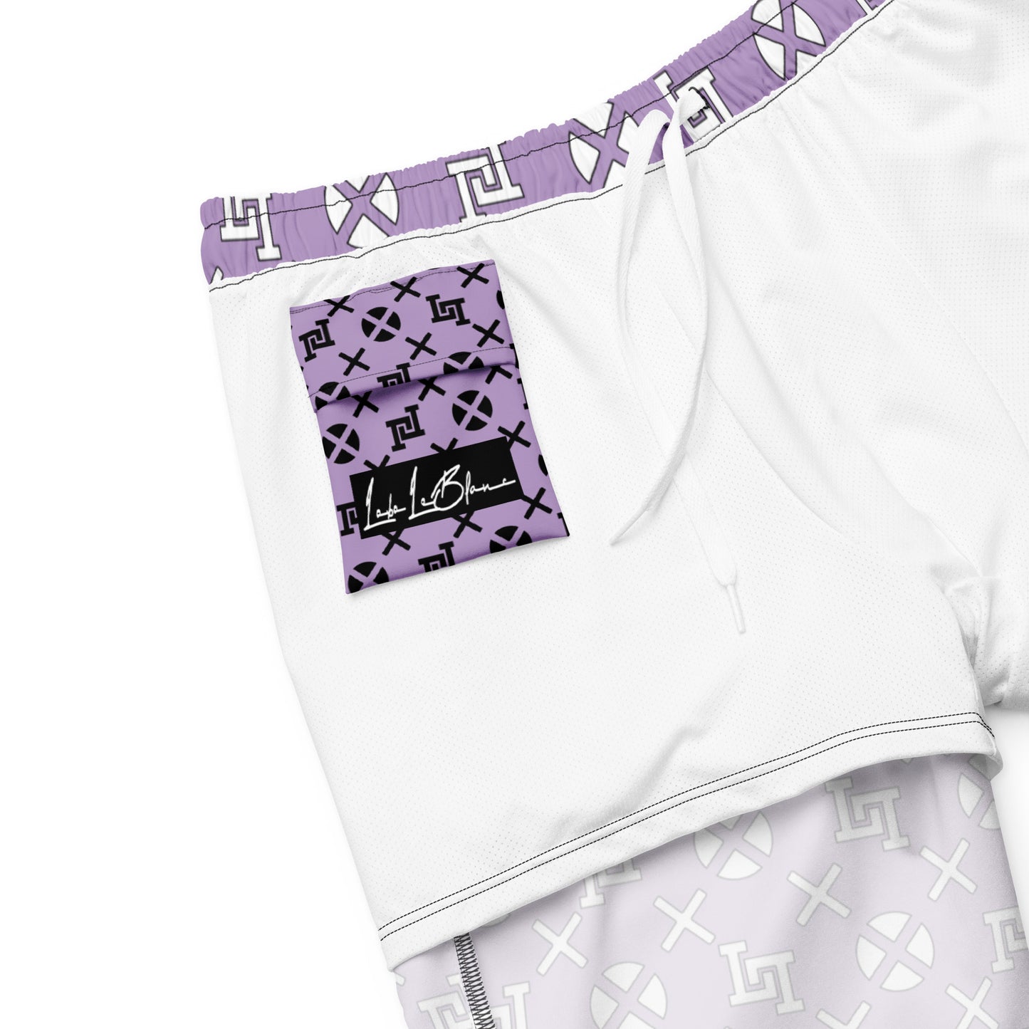 E Side Monogram Board Shorts