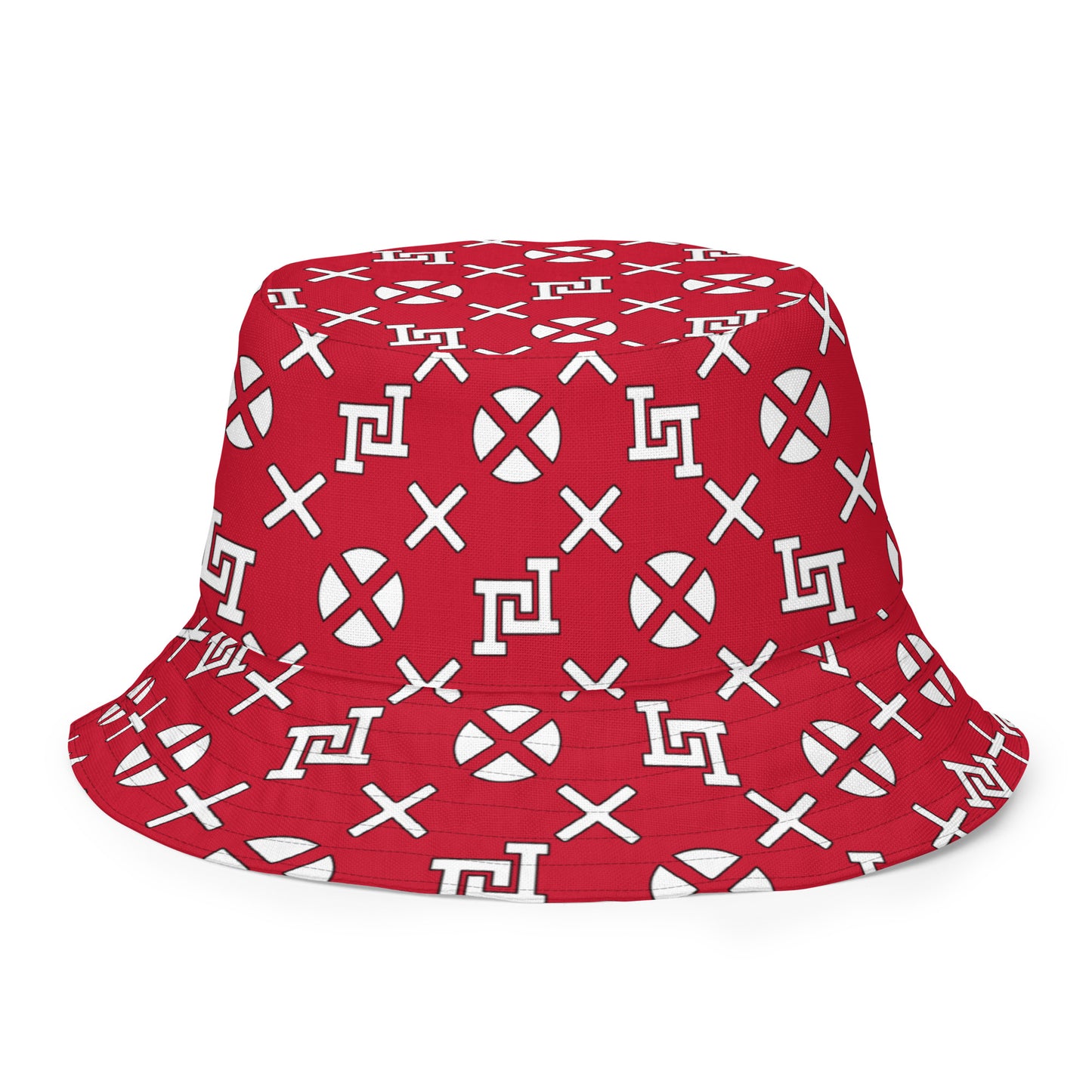 Red Monogram Bucket Hat