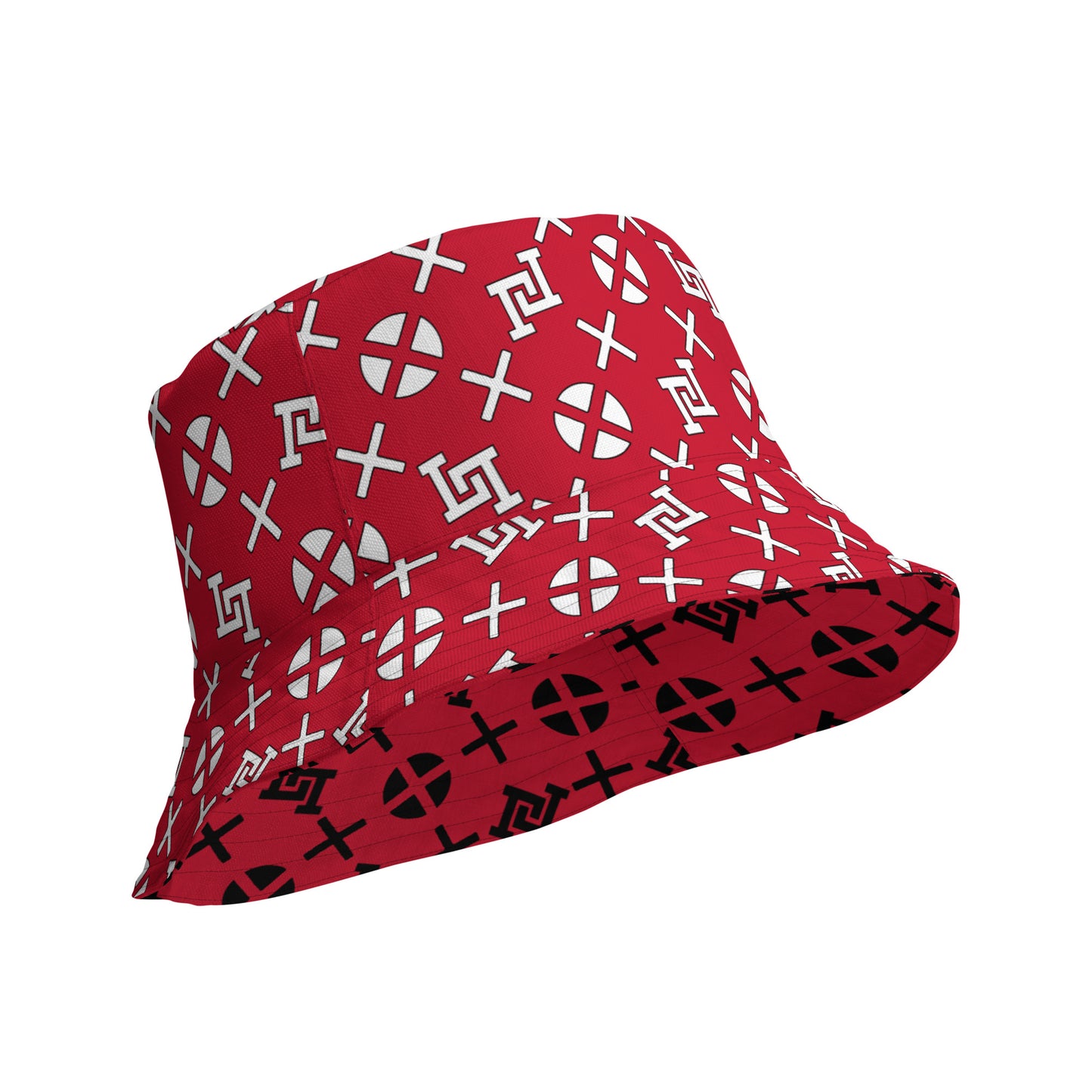 Red Monogram Bucket Hat