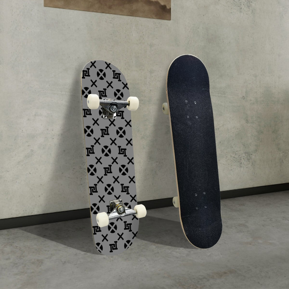 Lobo LeBlanc Gray Monogram Skateboard