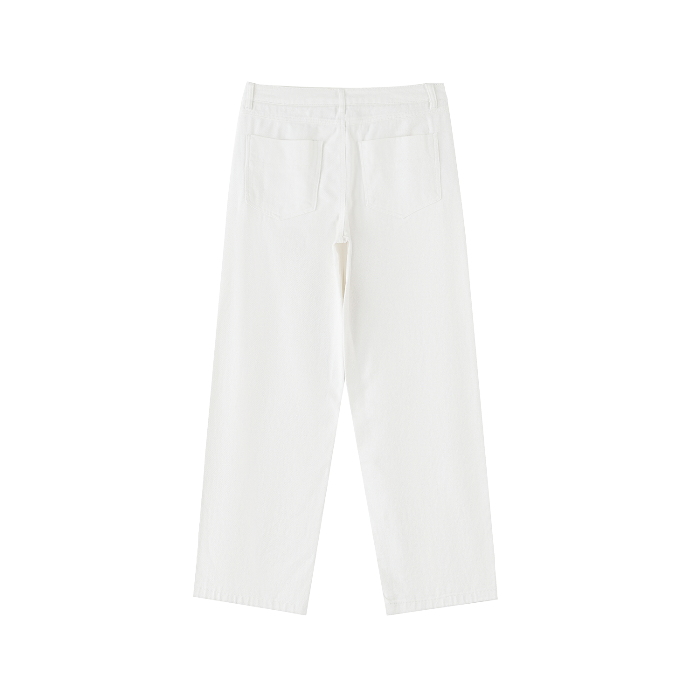 Men's Lobo LeBlanc White Heavyweight Cotton Straight Leg Pants