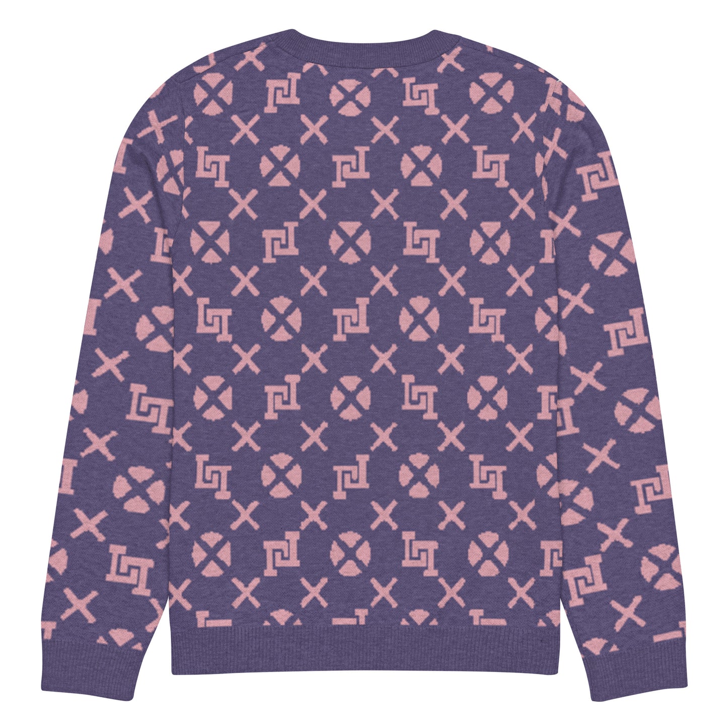 Lobo LeBlanc Violet Jacquard Knitted Sweater