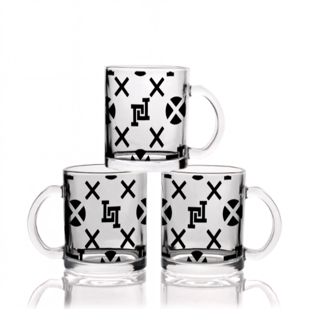 Lobo LeBlanc Monogram Glass Coffee Mug (12oz)