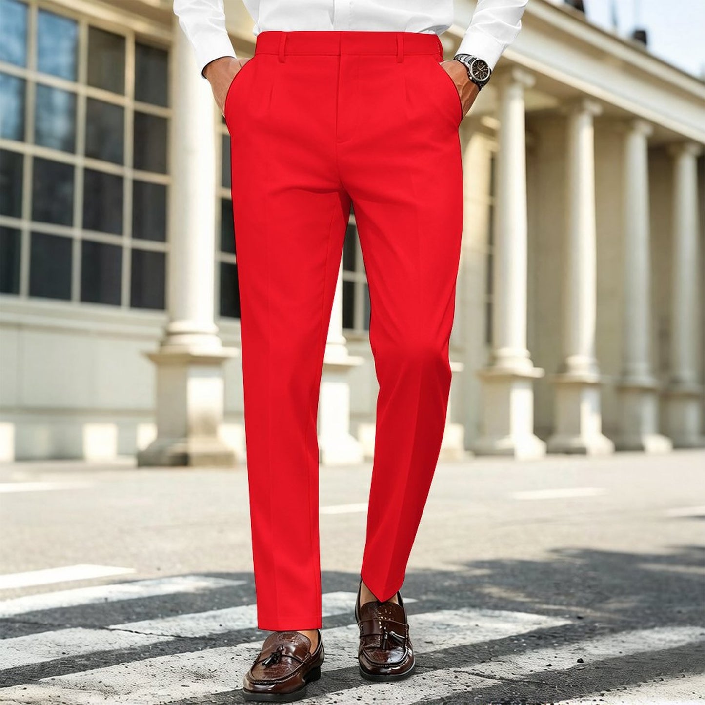260gsm Suit Casual Pants For Men(All-Over Printing)