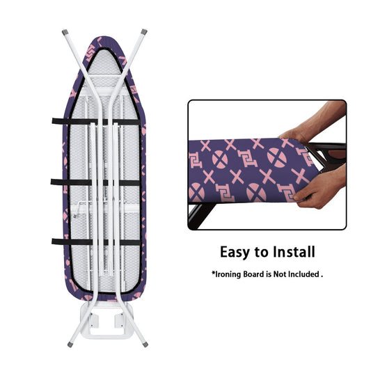 Lobo LeBlanc Purple Monogram Ironing Board Cover