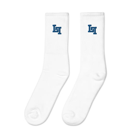 Lobo LeBlanc Blue Logo Socks