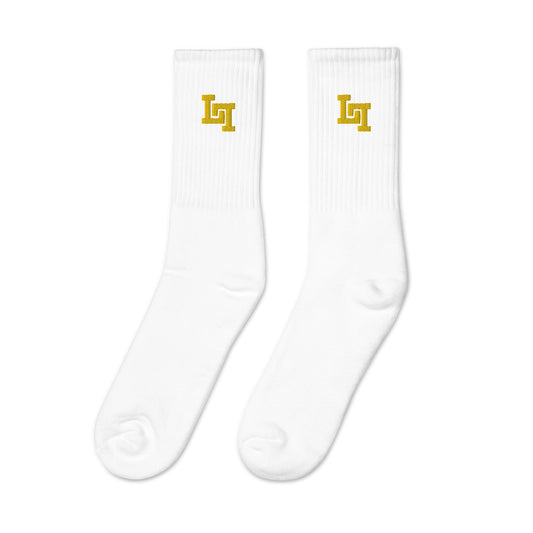 Lobo LeBlanc Gold Logo Socks