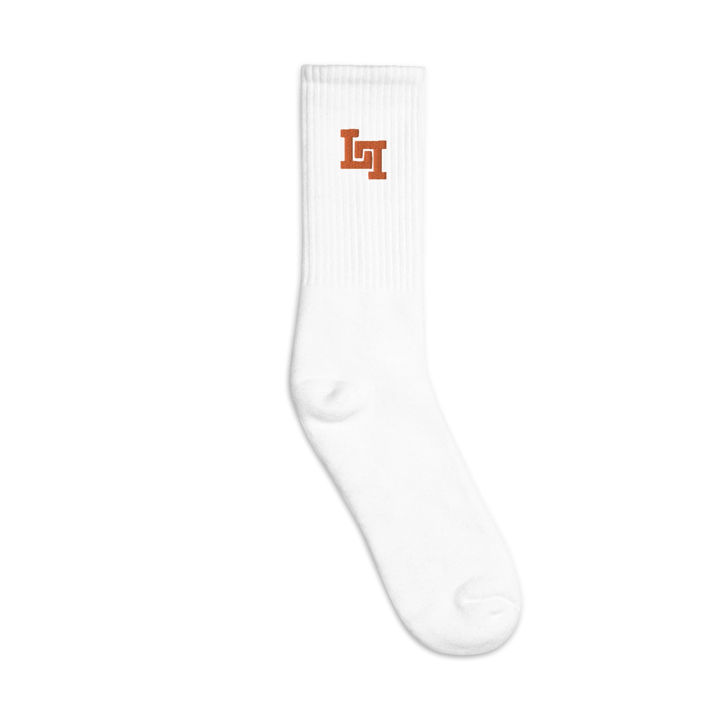 Lobo LeBlanc Orange Logo Socks