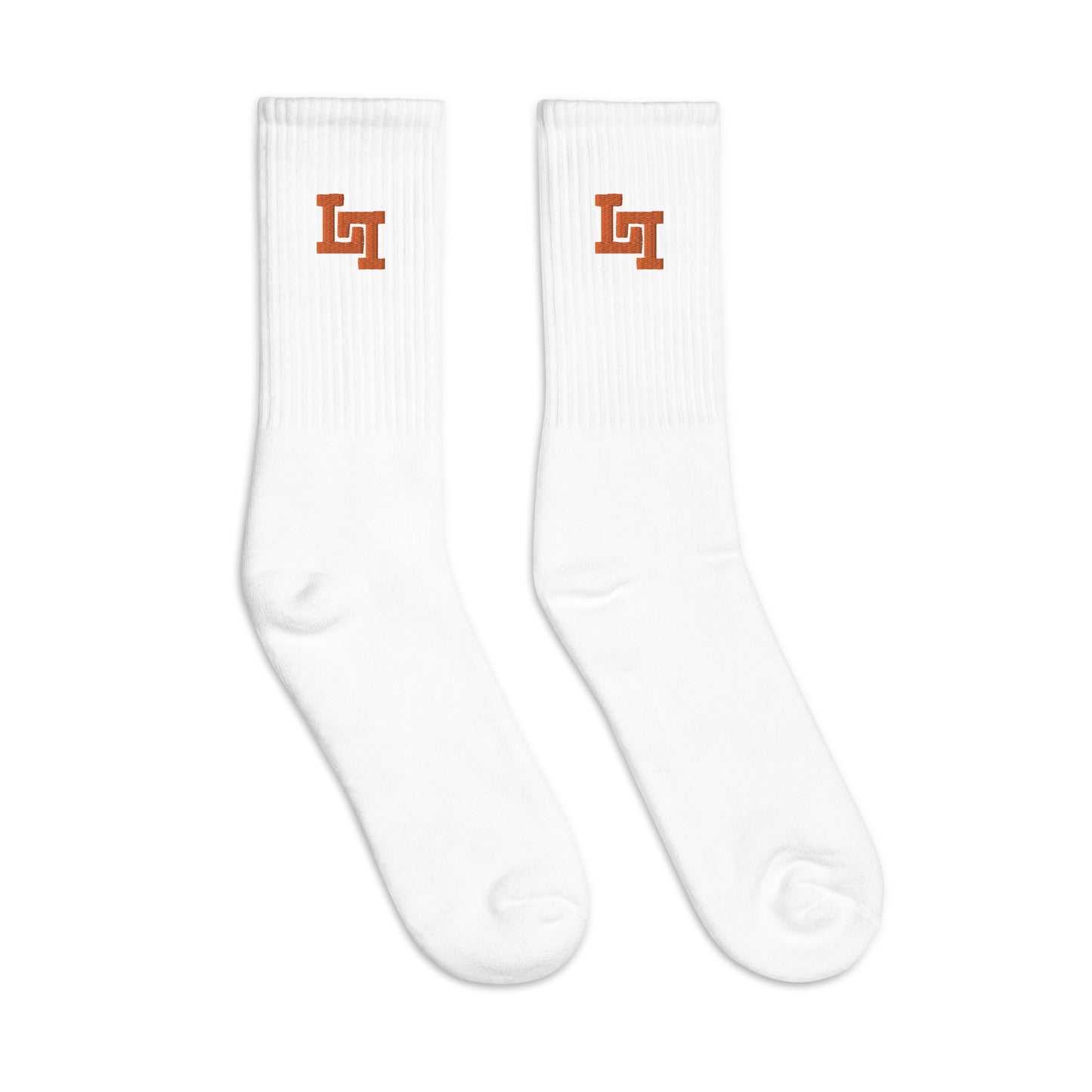 Lobo LeBlanc Orange Logo Socks