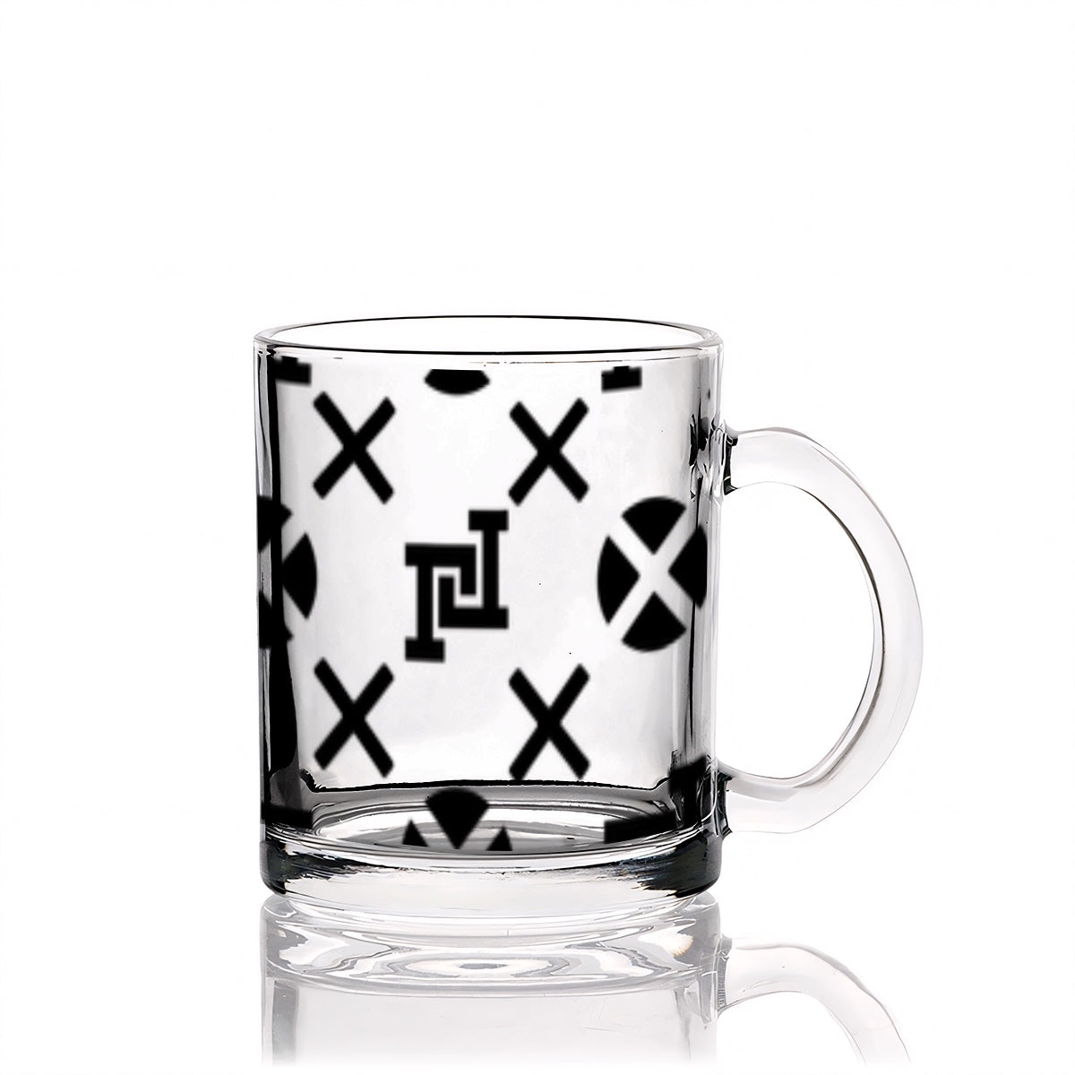 Lobo LeBlanc Monogram Glass Coffee Mug (12oz)