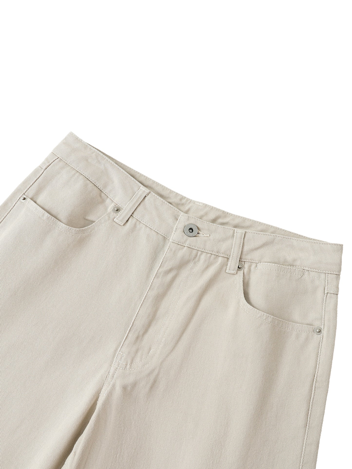 Men's Lobo LeBlanc Pale Khaki Heavyweight Cotton Straight Leg Pants