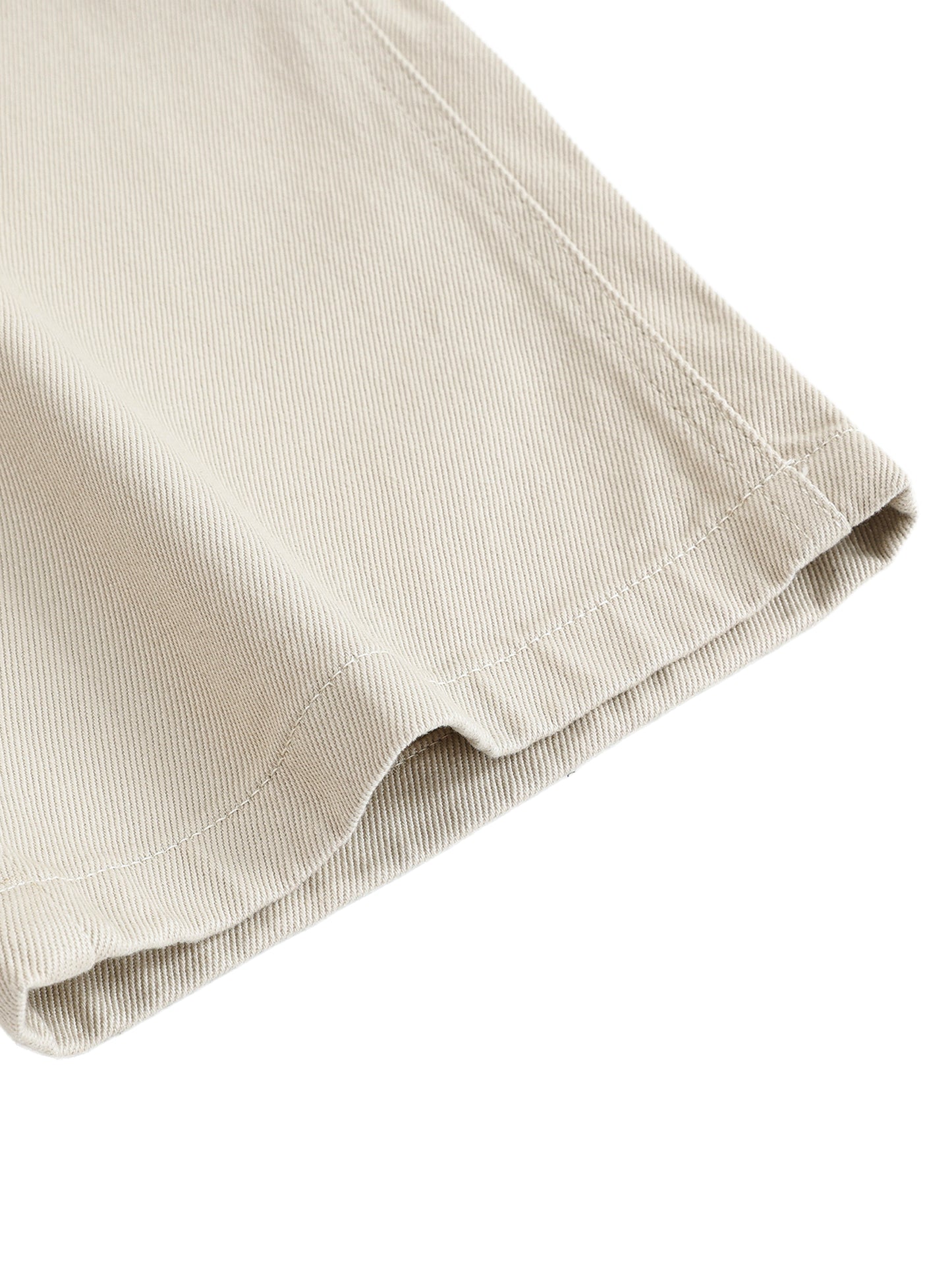 Men's Lobo LeBlanc Pale Khaki Heavyweight Cotton Straight Leg Pants